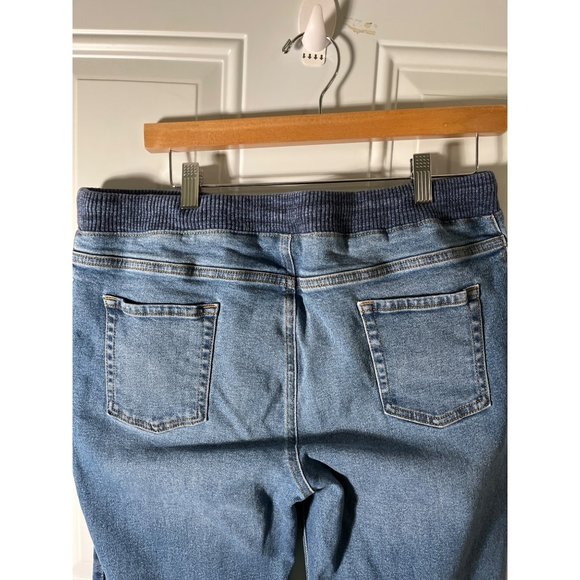 Lands End woman’s draw string boot cut jeans size XL. - Picture 4 of 8